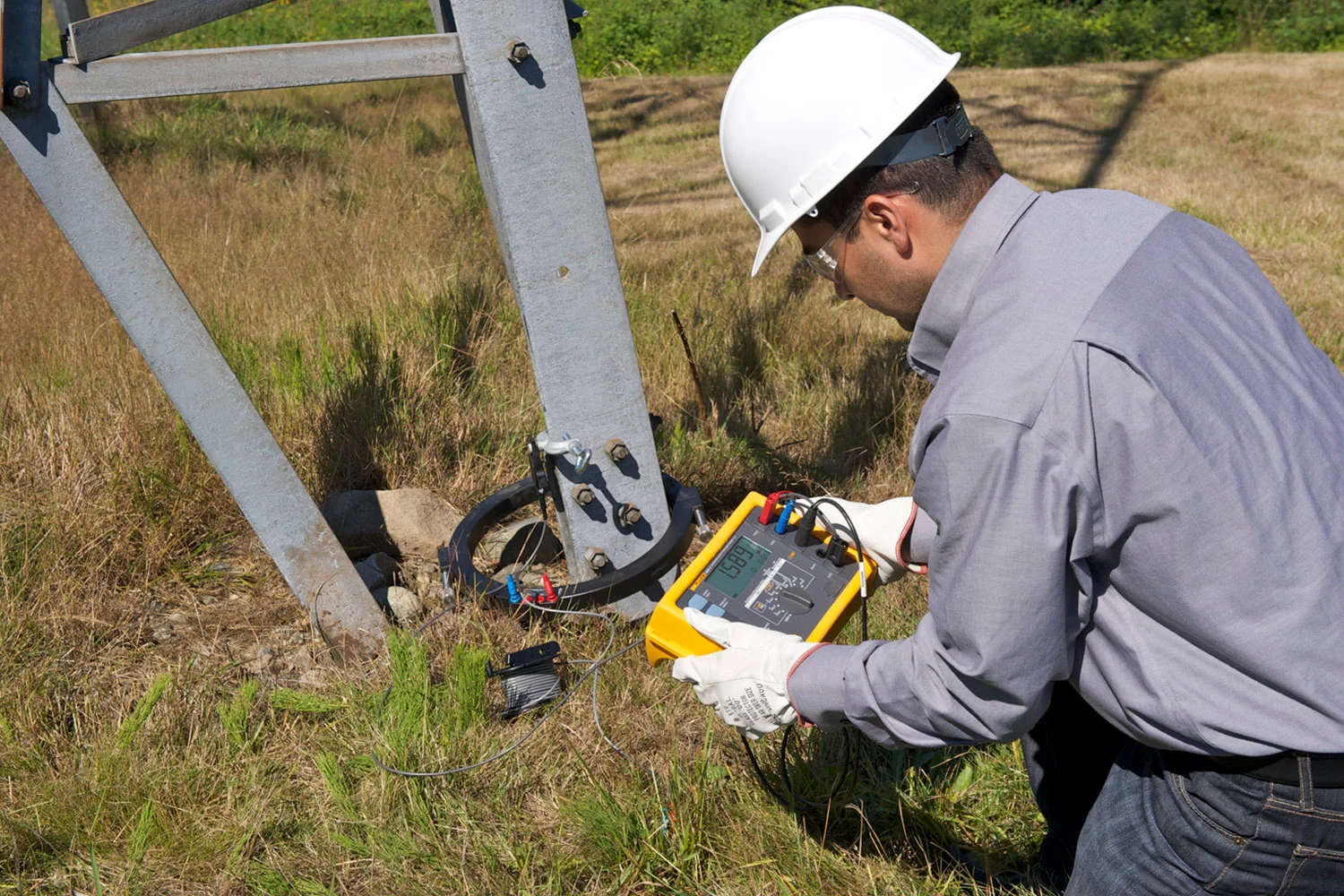 Earth Pit Resistance Measurement